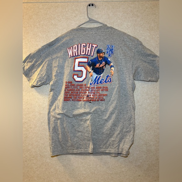 David Wright New York Mets Vintage 2018 Retirement Rap Gray T-shirt Size XL - Picture 7 of 8